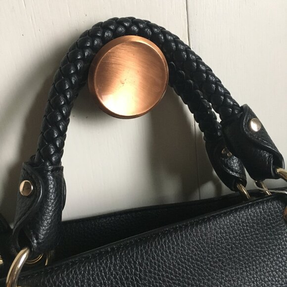 NWOT Love and Lore Black Pebbled Shoulder Bag - Picture 3 of 8